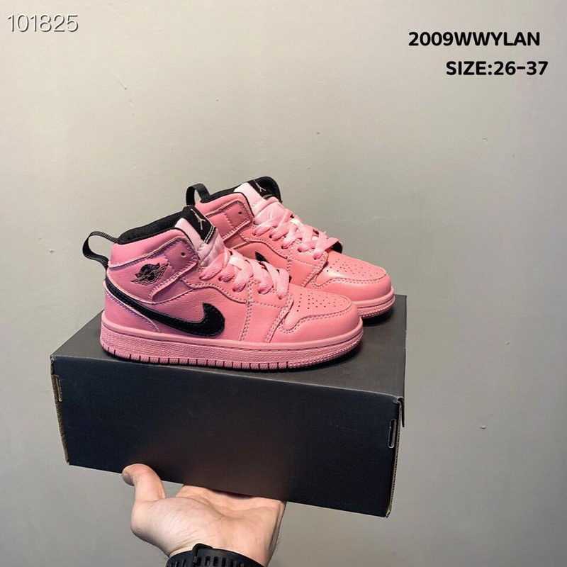 _Real head layer_ Nike Air Jordan Brand 1 AJ1 Jordan first high-end sports children_s shoes basketball shoes 26-37-0eec6c78